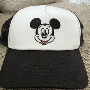 Mickey Mouse Disney Black and White Trucker Hat